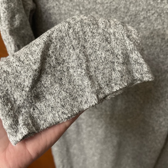 Zara gray melange midi maxi sweater dress - Picture 3 of 5